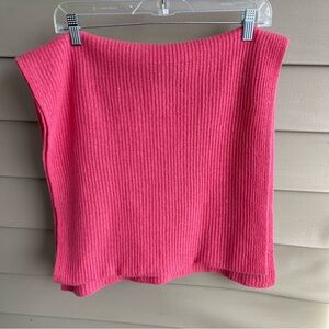 Portolano Winter Scarf Wool Cashmere Pink Old Money Knit Elegant 77 X 20 Classic